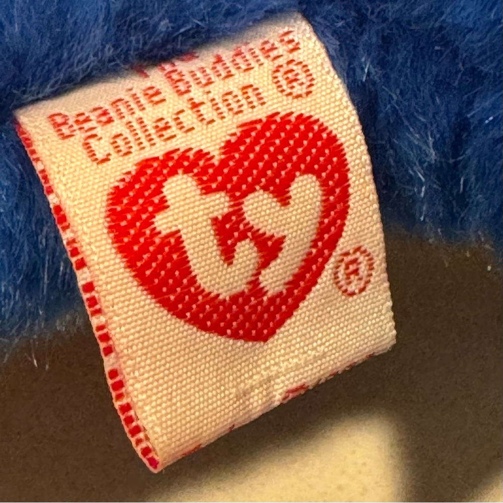 Ty Beanie Buddies Peanut the Royal Blue Elephant - Picture 5 of 9